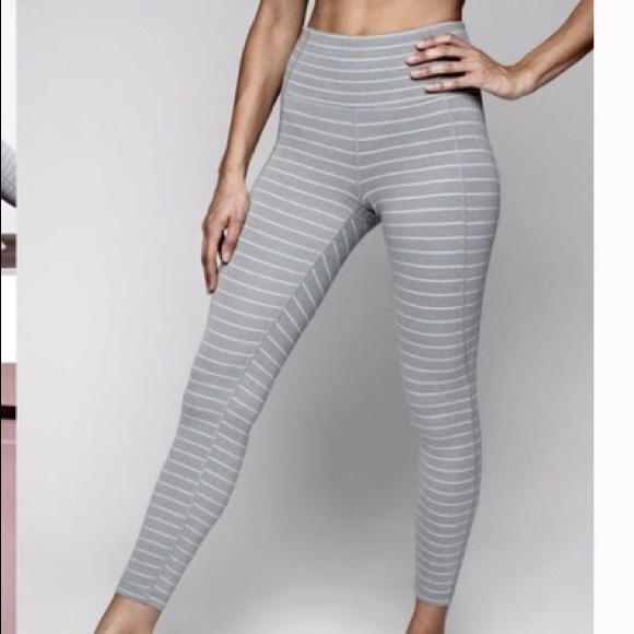 Athleta Pants - Athleta Stripe Salutation 7/8 Tight